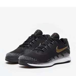 Nike Air Zoom Vapor X Knit Black Metallic Gold